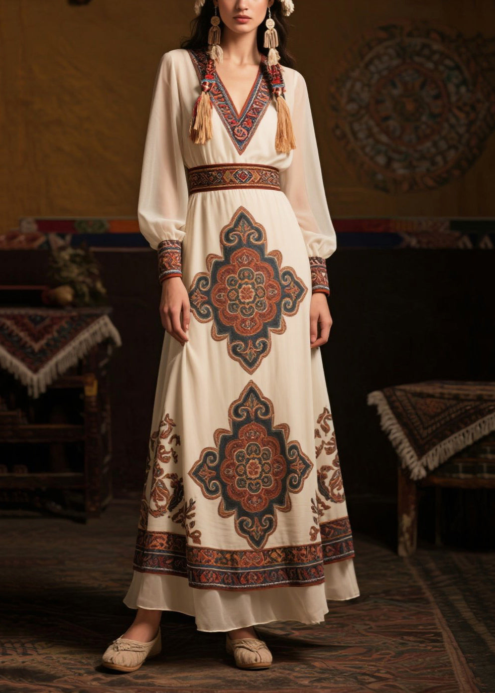A Vintage Style Dress with Delicate Timeless Details