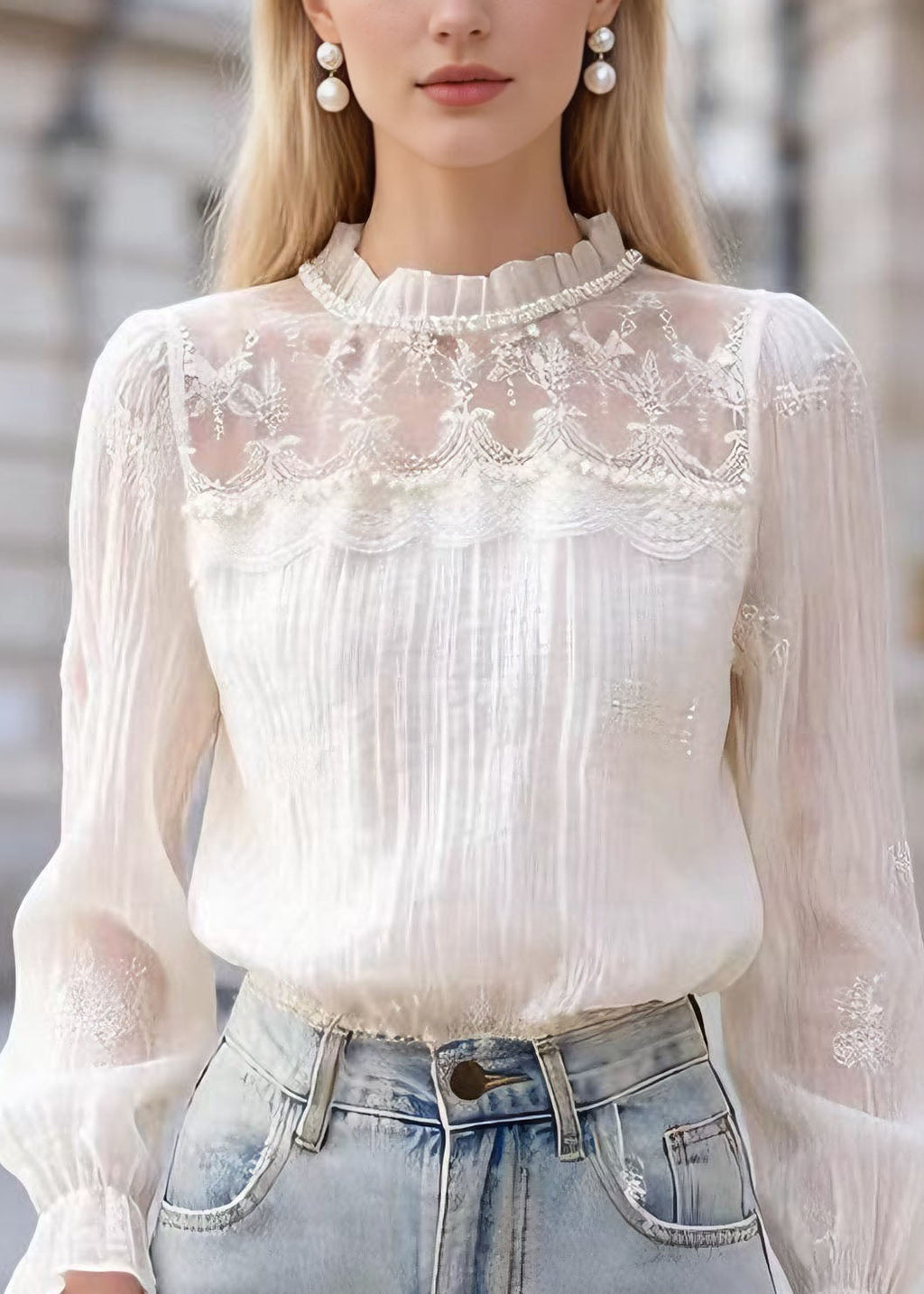 Vintage Inspired Blouse with a Contemporary Edge