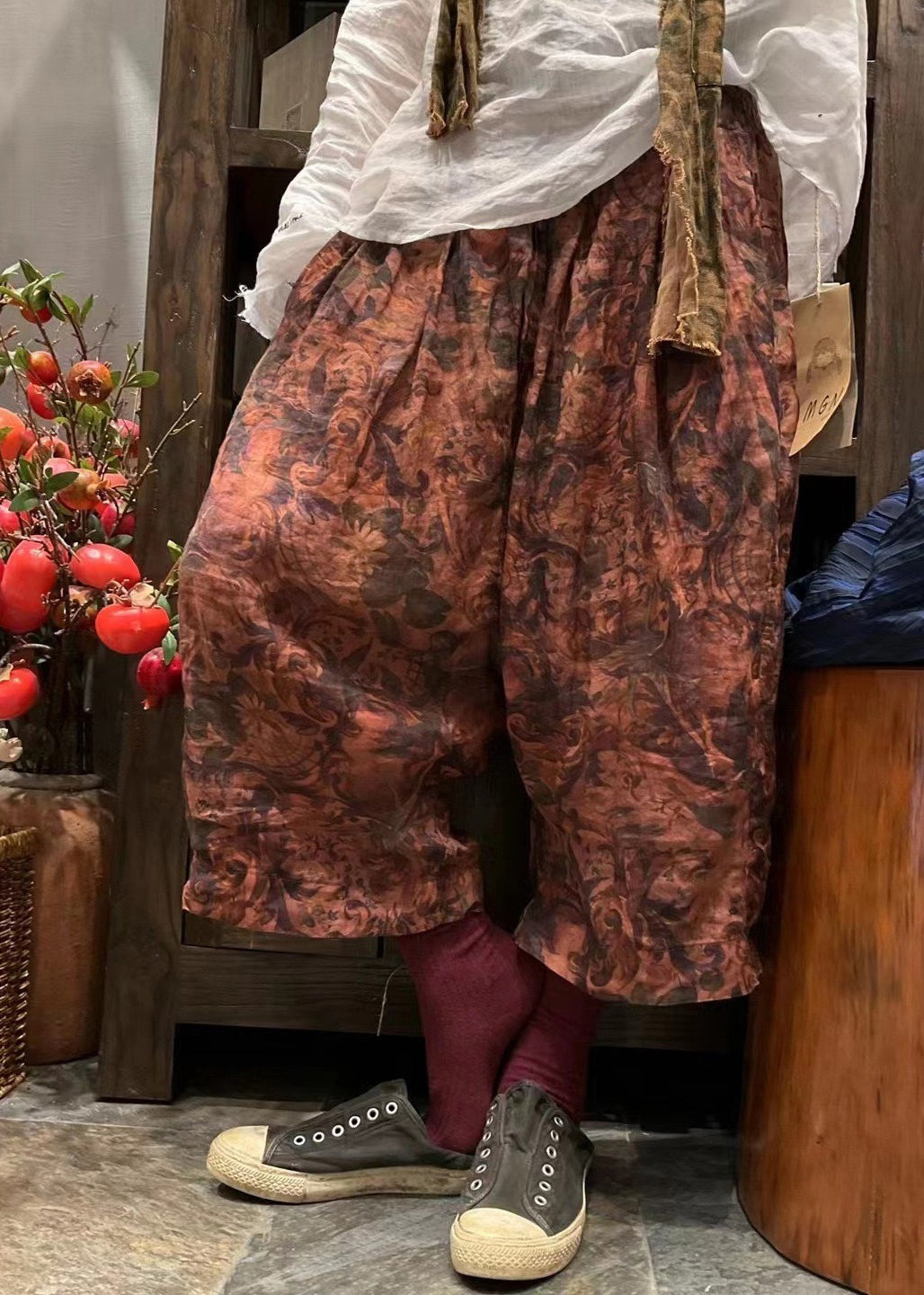 A Vintage Style Pants with Delicate Timeless Details
