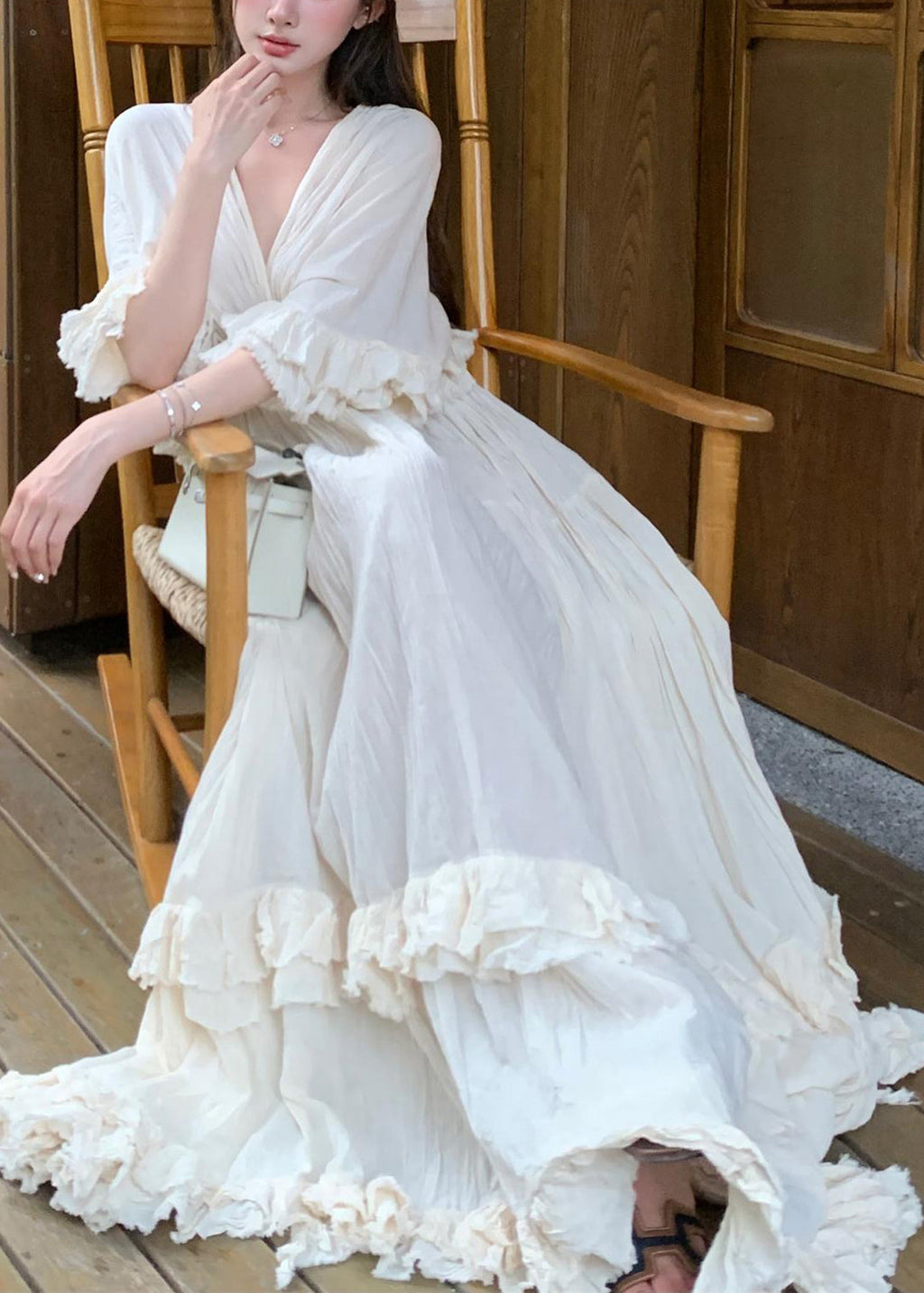 A Vintage Style Dress with Delicate Timeless Details