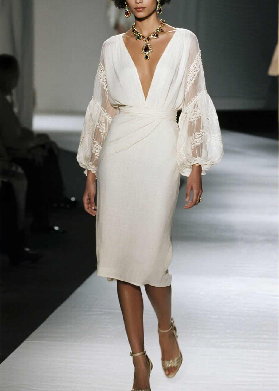 A Vintage Style Dress with Delicate Timeless Details