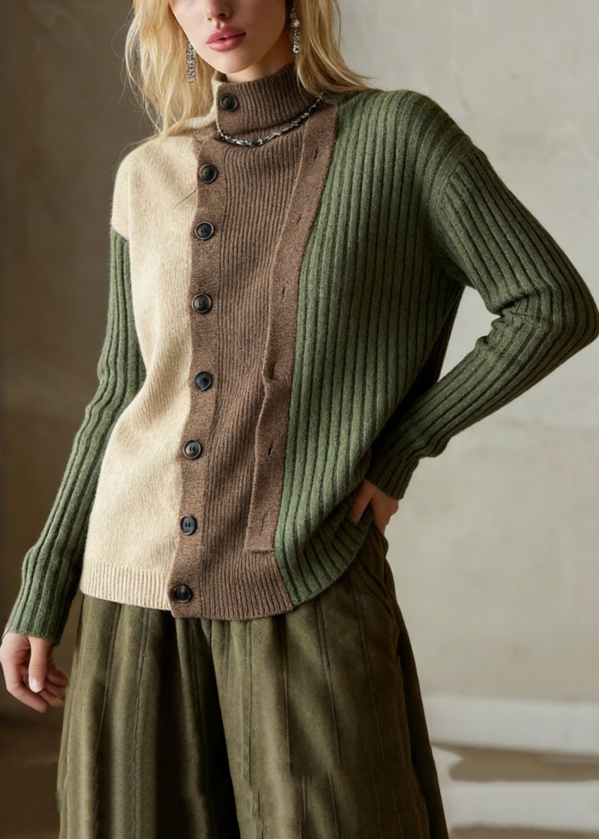 A Vintage Style Sweater with Delicate Timeless Details