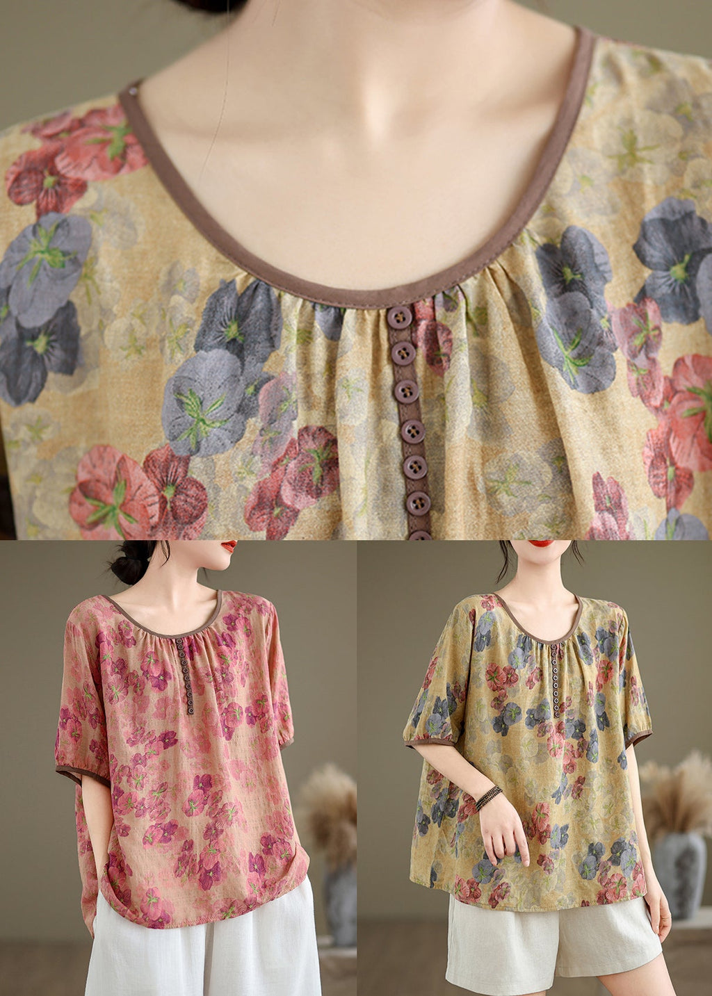 Classic Vintage Top with a Flattering Fit