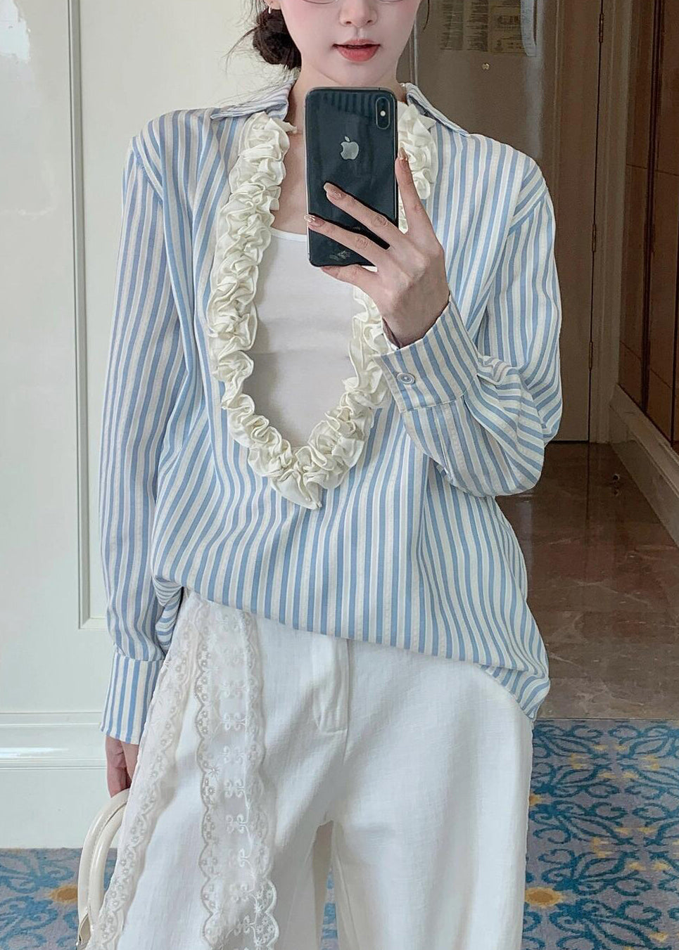 A Vintage Style Shirt with Delicate Timeless Details