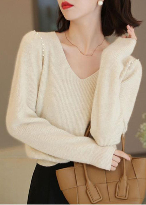 A Vintage Style Sweater with Delicate Timeless Details