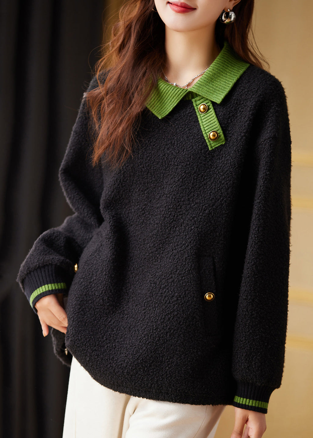 A Vintage Style Pullover with Delicate Timeless Details