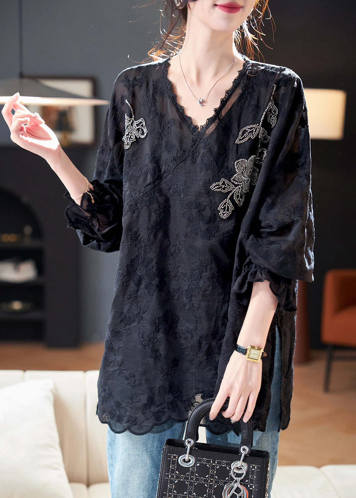 Gracefully Styled Top for Any Occasion