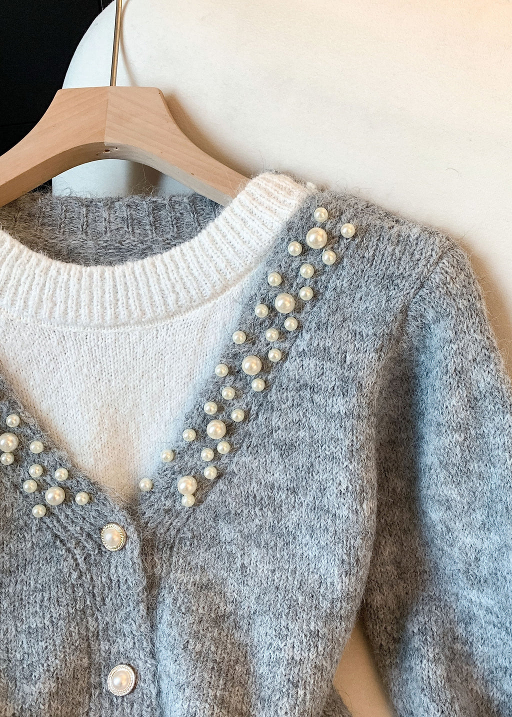 A Vintage Style Sweater with Delicate Timeless Details