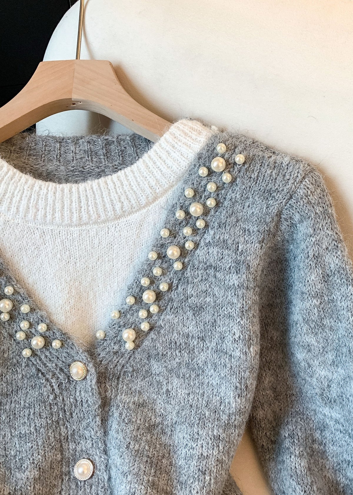 A Vintage Style Sweater with Delicate Timeless Details