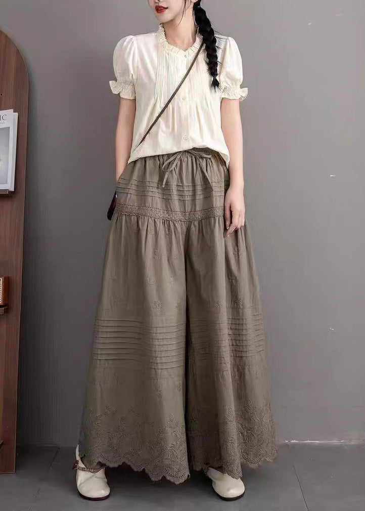 A Vintage Style Pants with Delicate Timeless Details