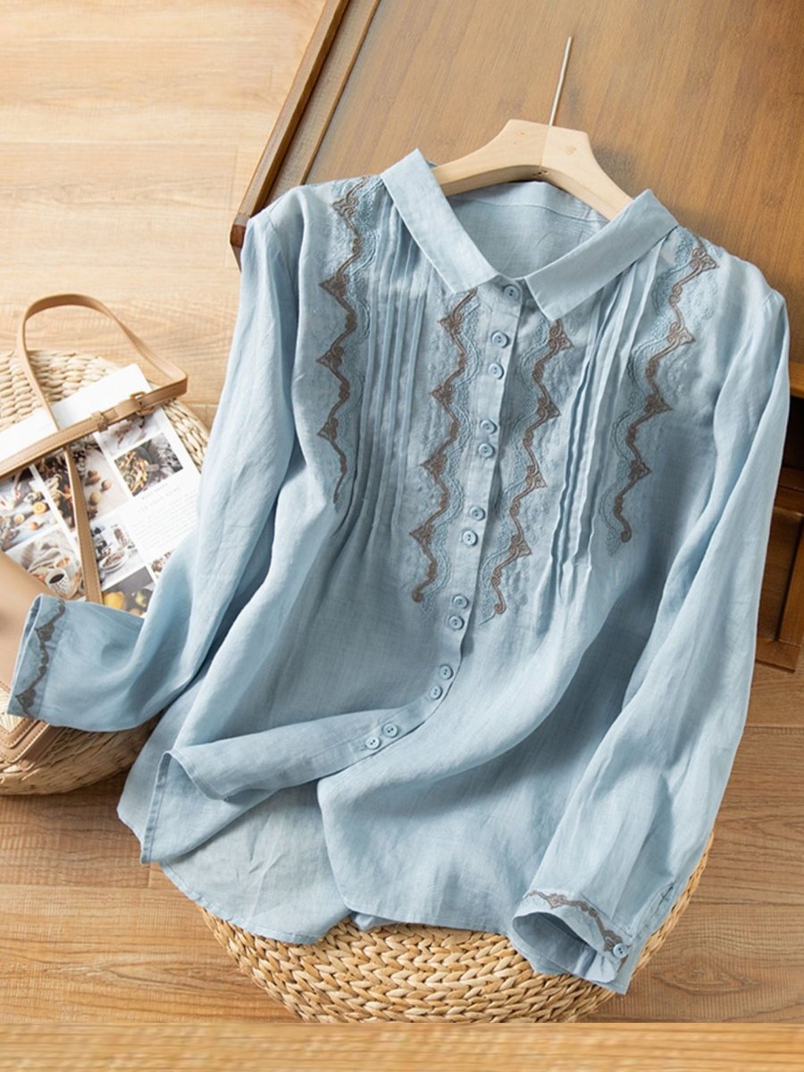 A Vintage Style Shirt with Delicate Timeless Details