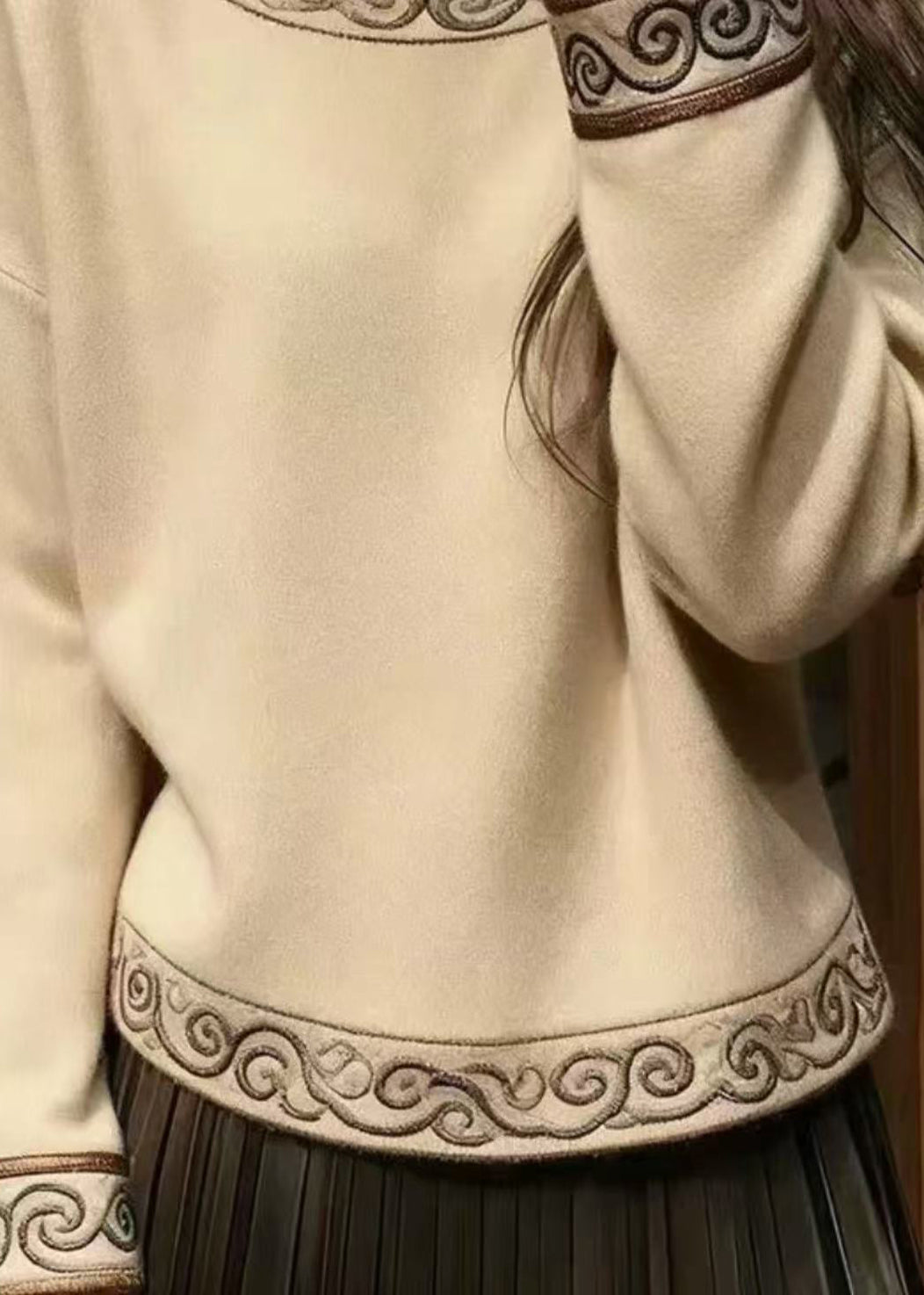Vintage Inspired Sweater with a Contemporary Edge
