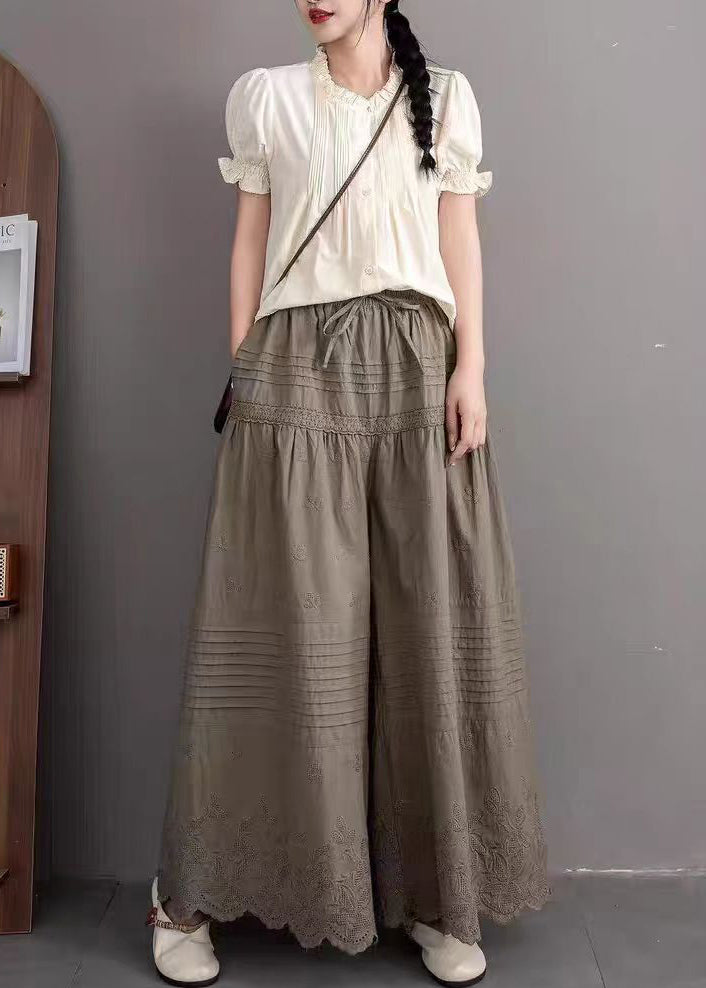 A Vintage Style Pants with Delicate Timeless Details