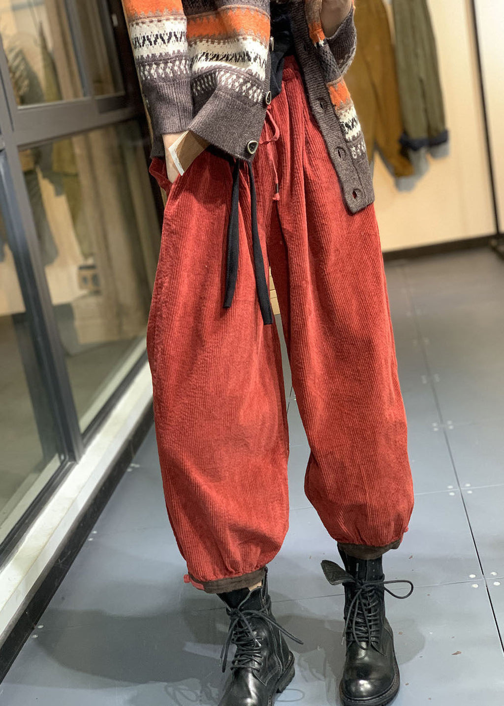 A Vintage Style Pants with Delicate Timeless Details