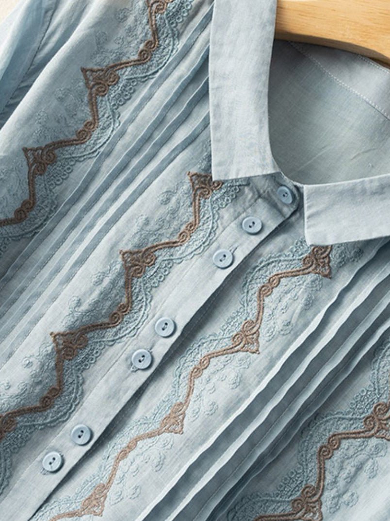 A Vintage Style Shirt with Delicate Timeless Details
