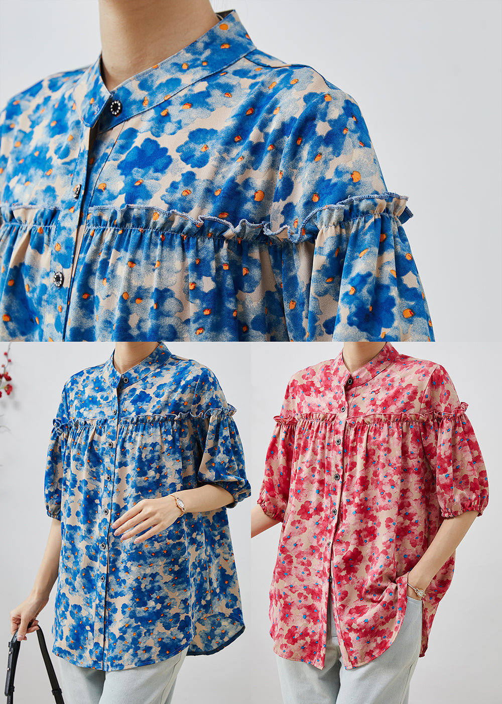 Well Tailored Blouse with a Graceful Silhouette