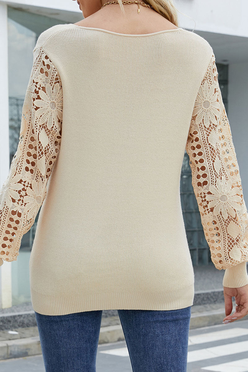 A Vintage Style Sweater with Delicate Timeless Details