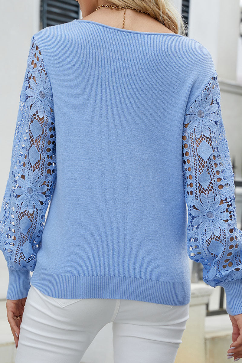A Vintage Style Sweater with Delicate Timeless Details