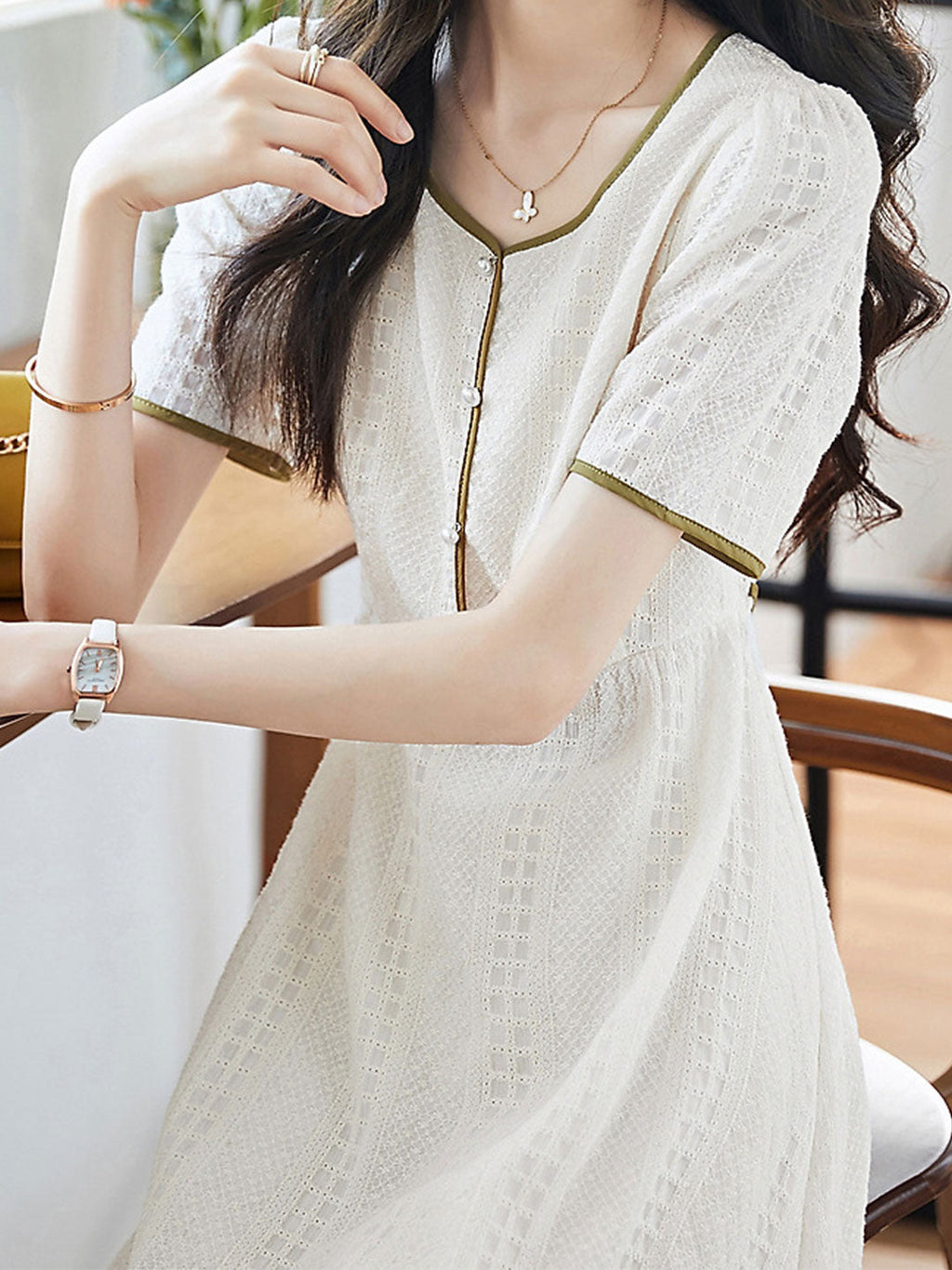A Vintage Style Dress with Delicate Timeless Details