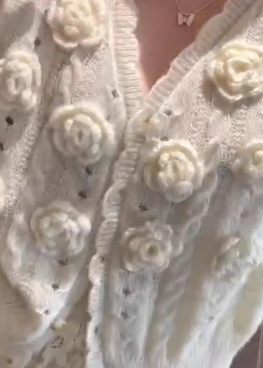 A Vintage Style Cardigan with Delicate Timeless Details