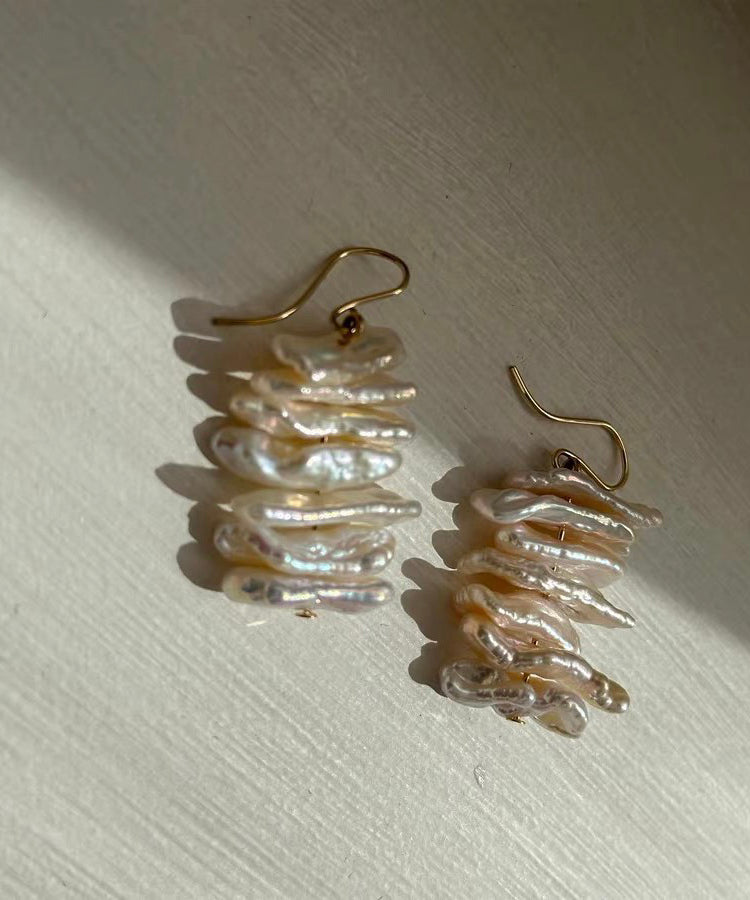 Delicate Artisan Gold Earring
