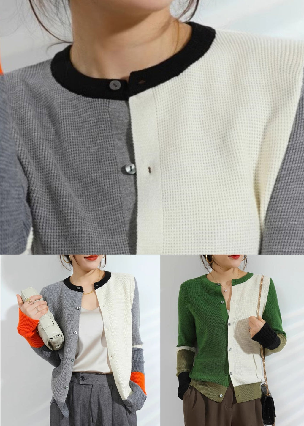 Classic Vintage Cardigan with a Flattering Fit