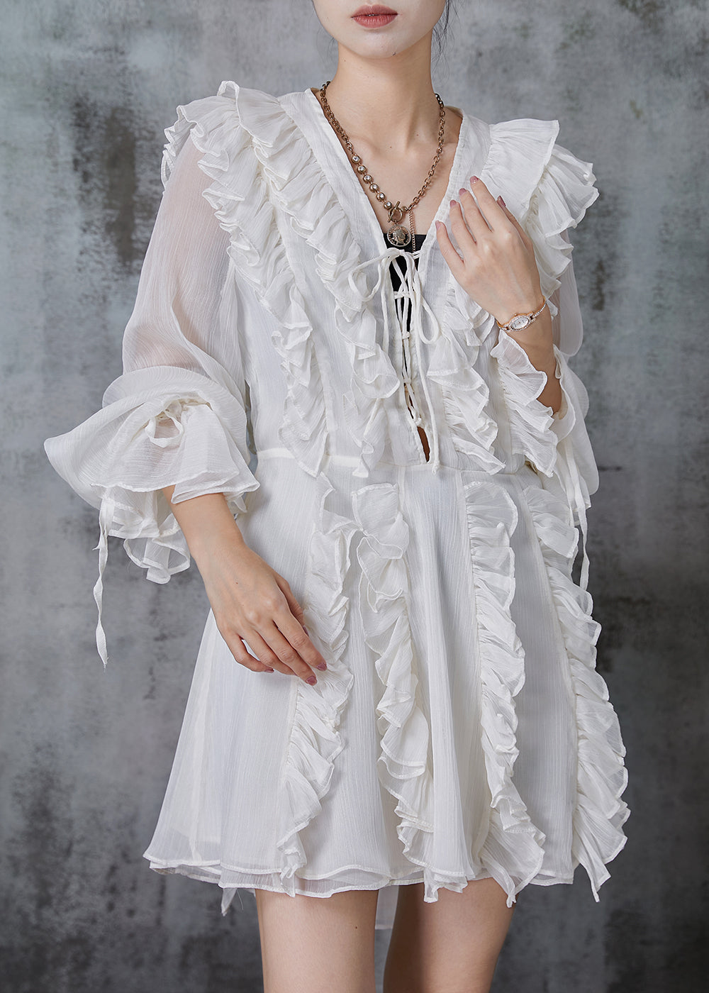 A Vintage Style Dress with Delicate Timeless Details