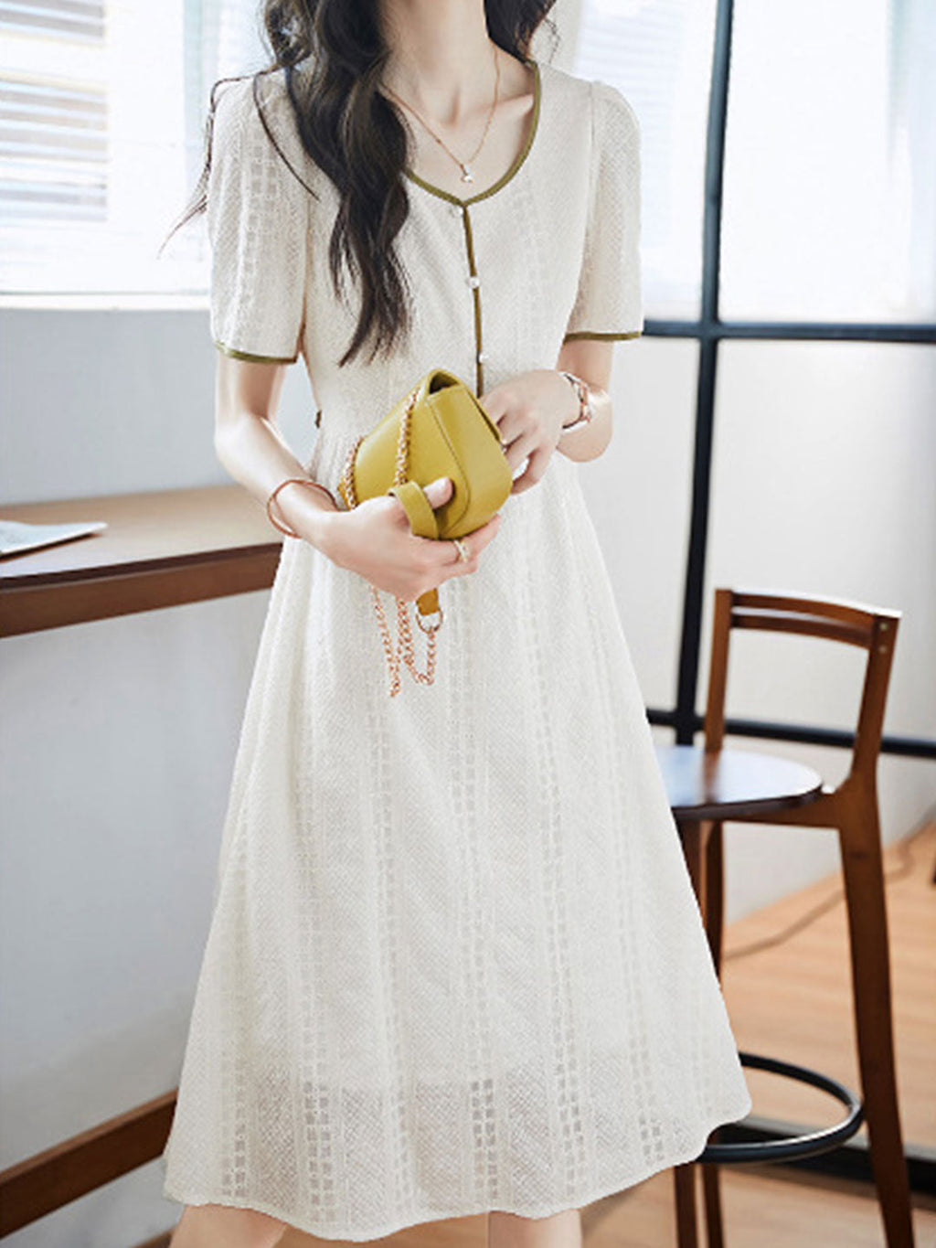 A Vintage Style Dress with Delicate Timeless Details