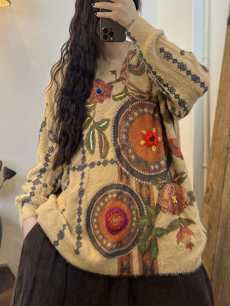 A Vintage Style Sweater with Delicate Timeless Details