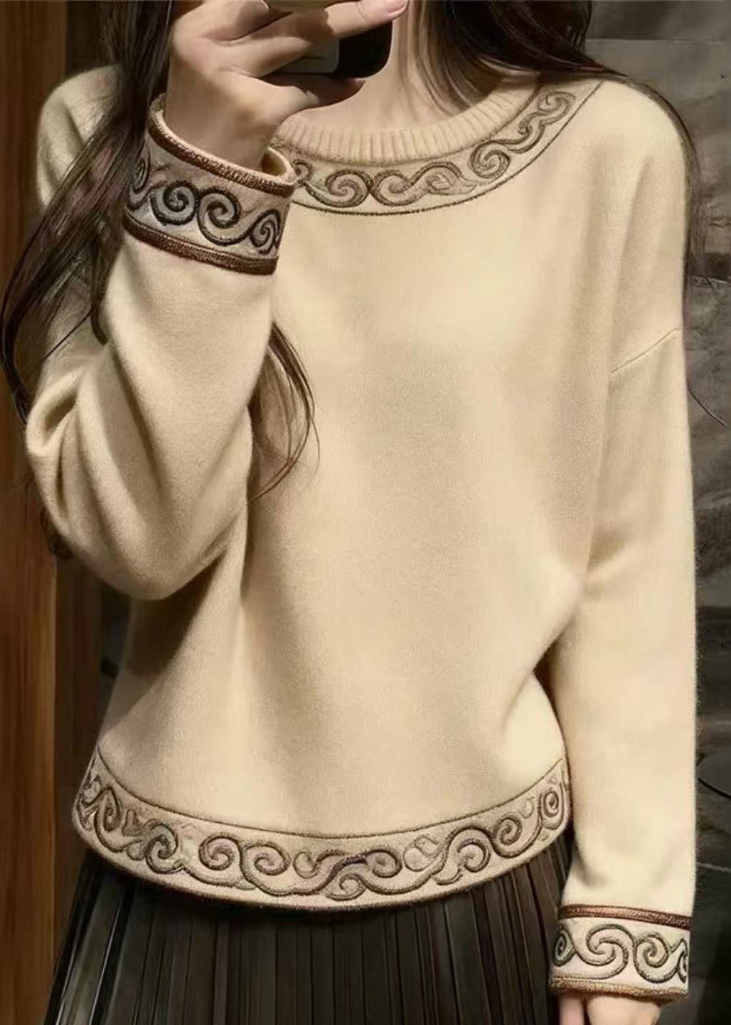 Vintage Inspired Sweater with a Contemporary Edge