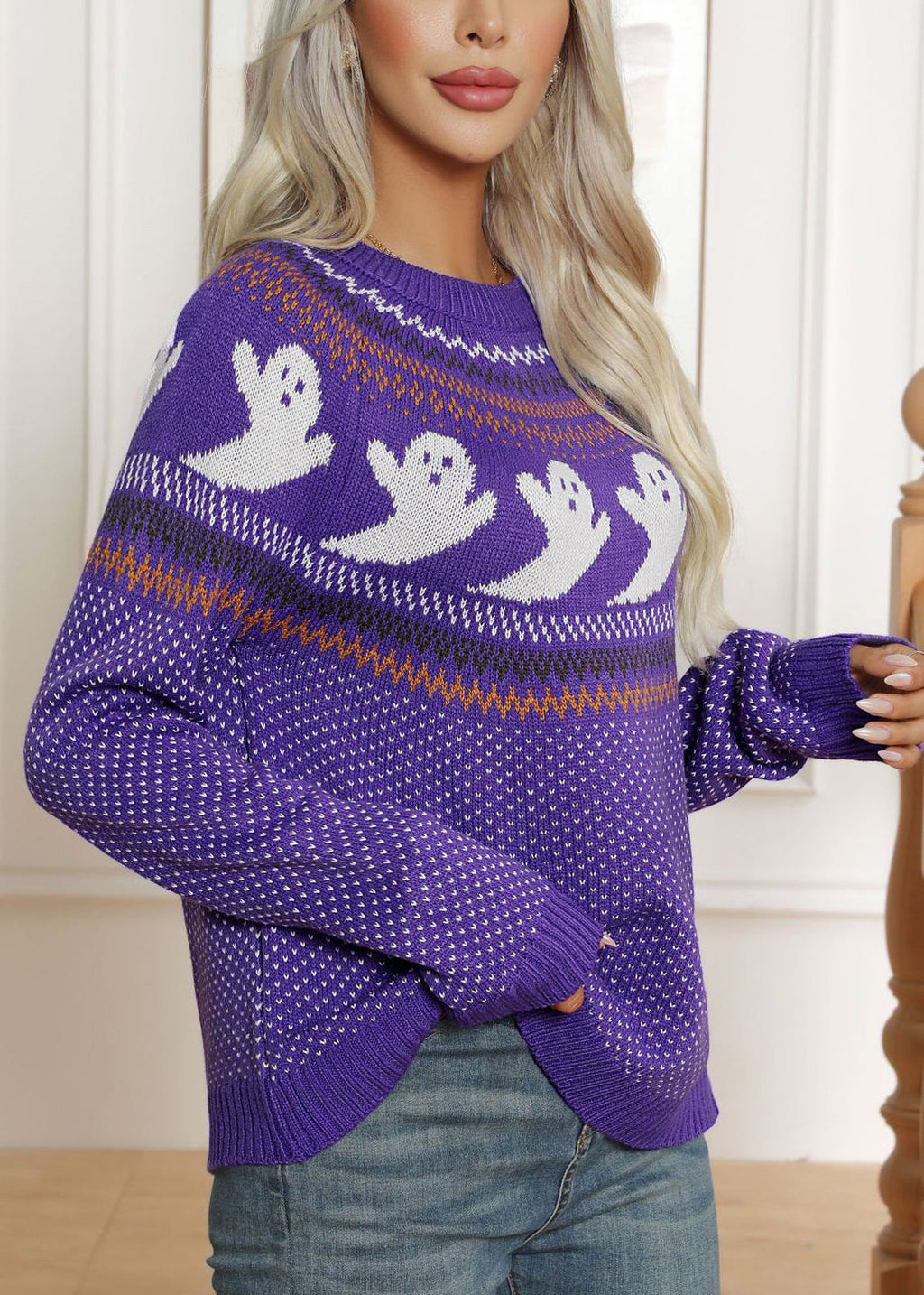 A Vintage Style Sweater with Delicate Timeless Details