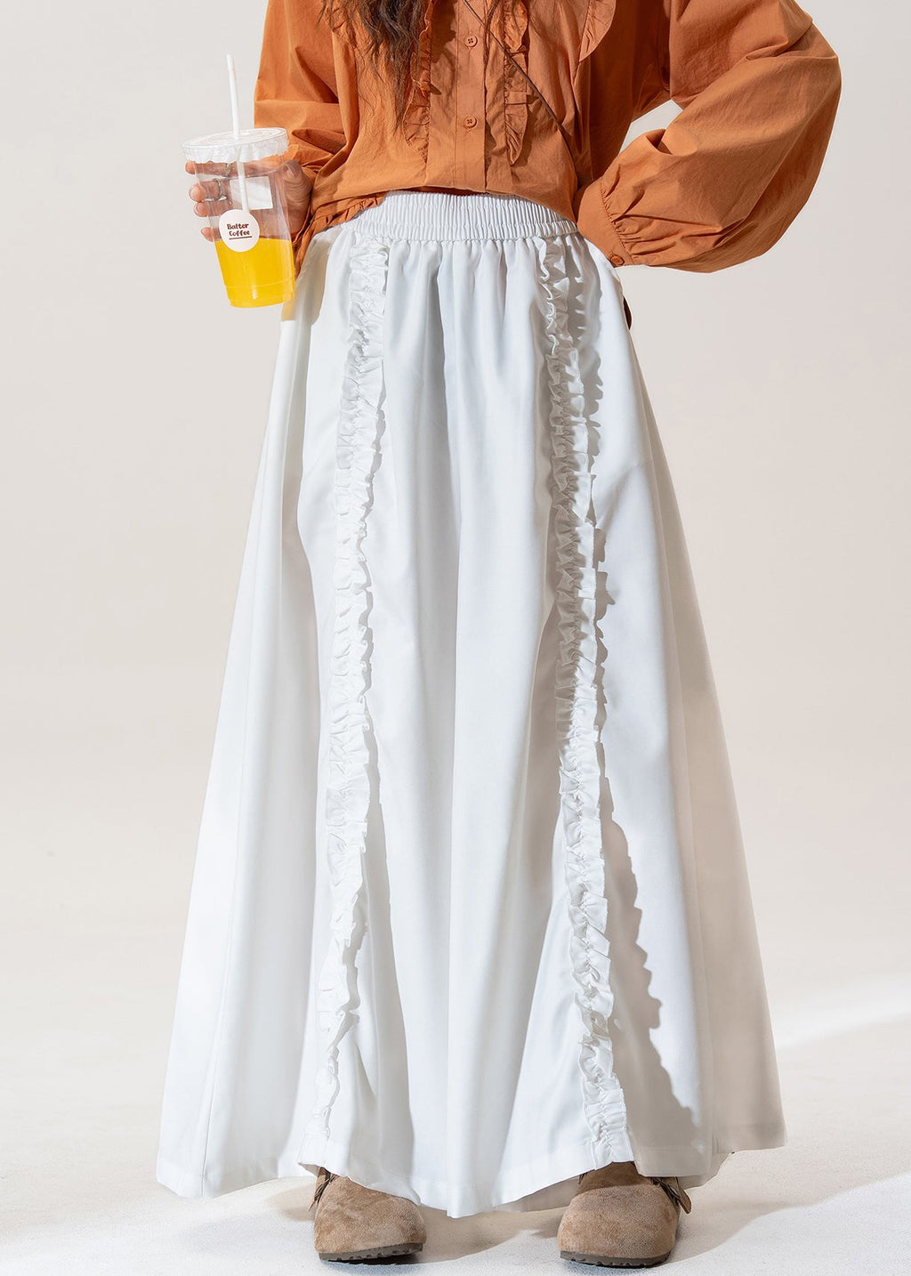 A Vintage Style Pants with Delicate Timeless Details