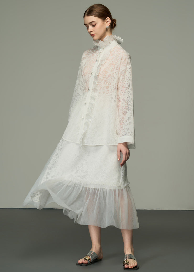 A Vintage Style Shirt with Delicate Timeless Details