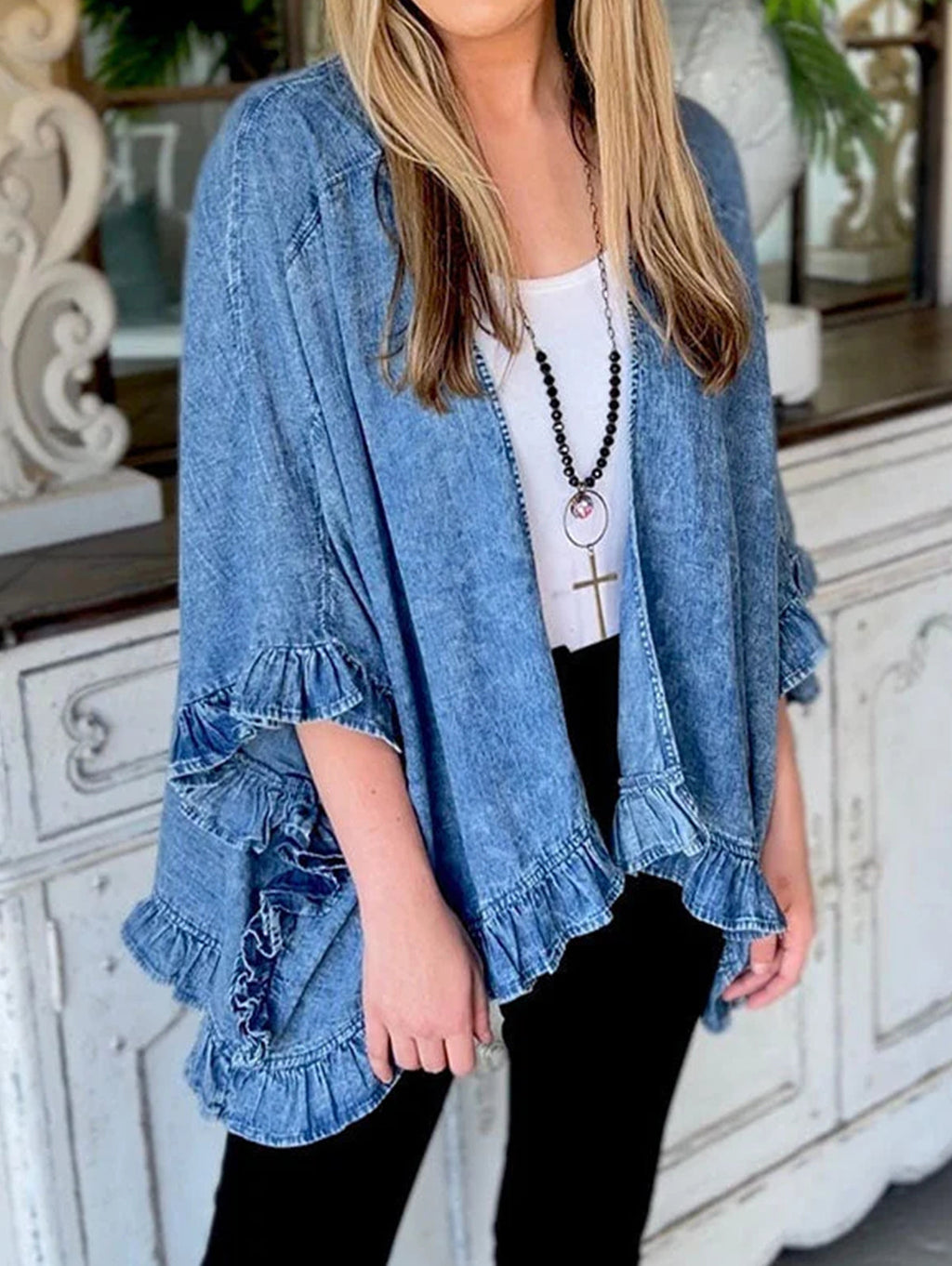 A Vintage Style Cardigan with Delicate Timeless Details