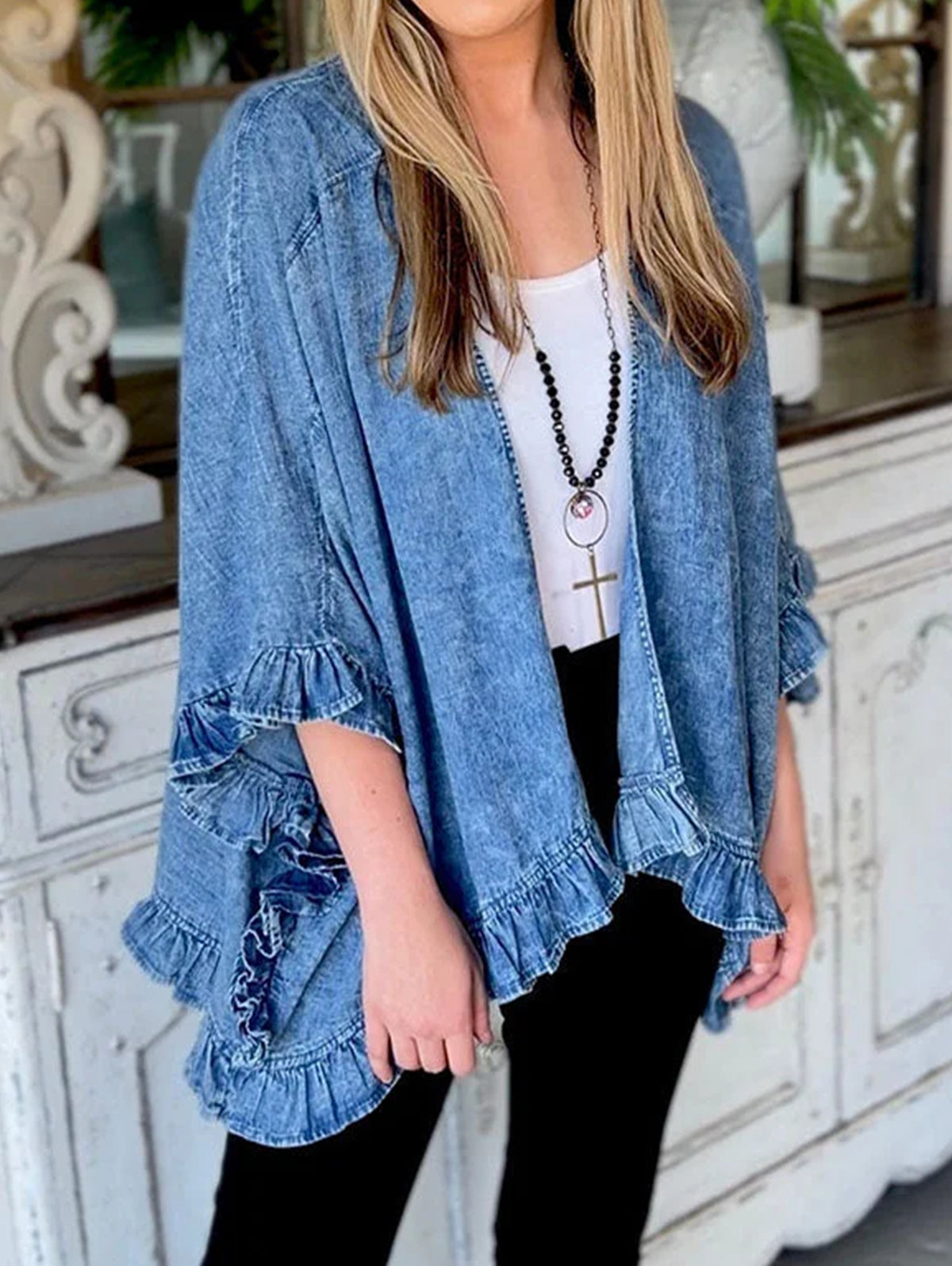 A Vintage Style Cardigan with Delicate Timeless Details