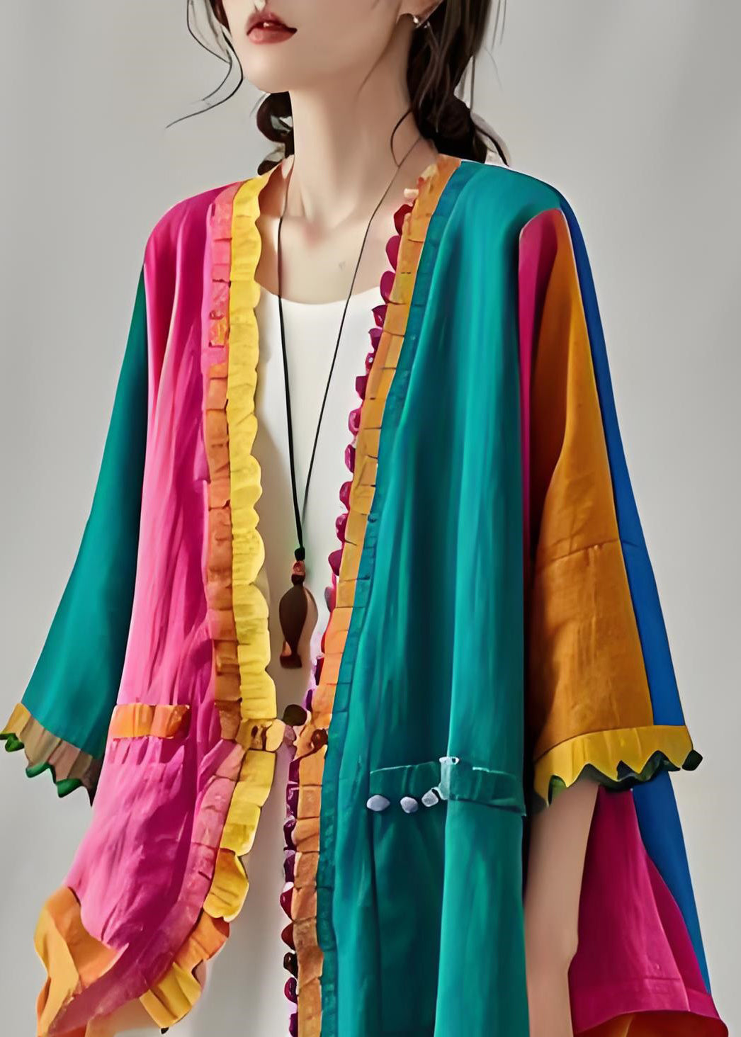 Well Tailored Cardigan with a Graceful Silhouette