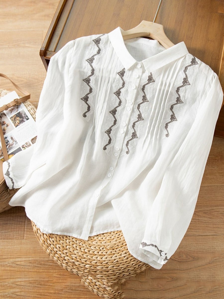 A Vintage Style Shirt with Delicate Timeless Details