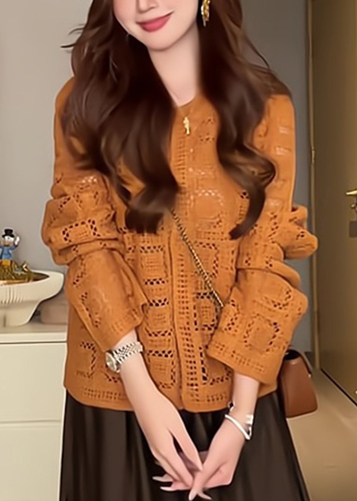 A Vintage Style Cardigan with Delicate Timeless Details