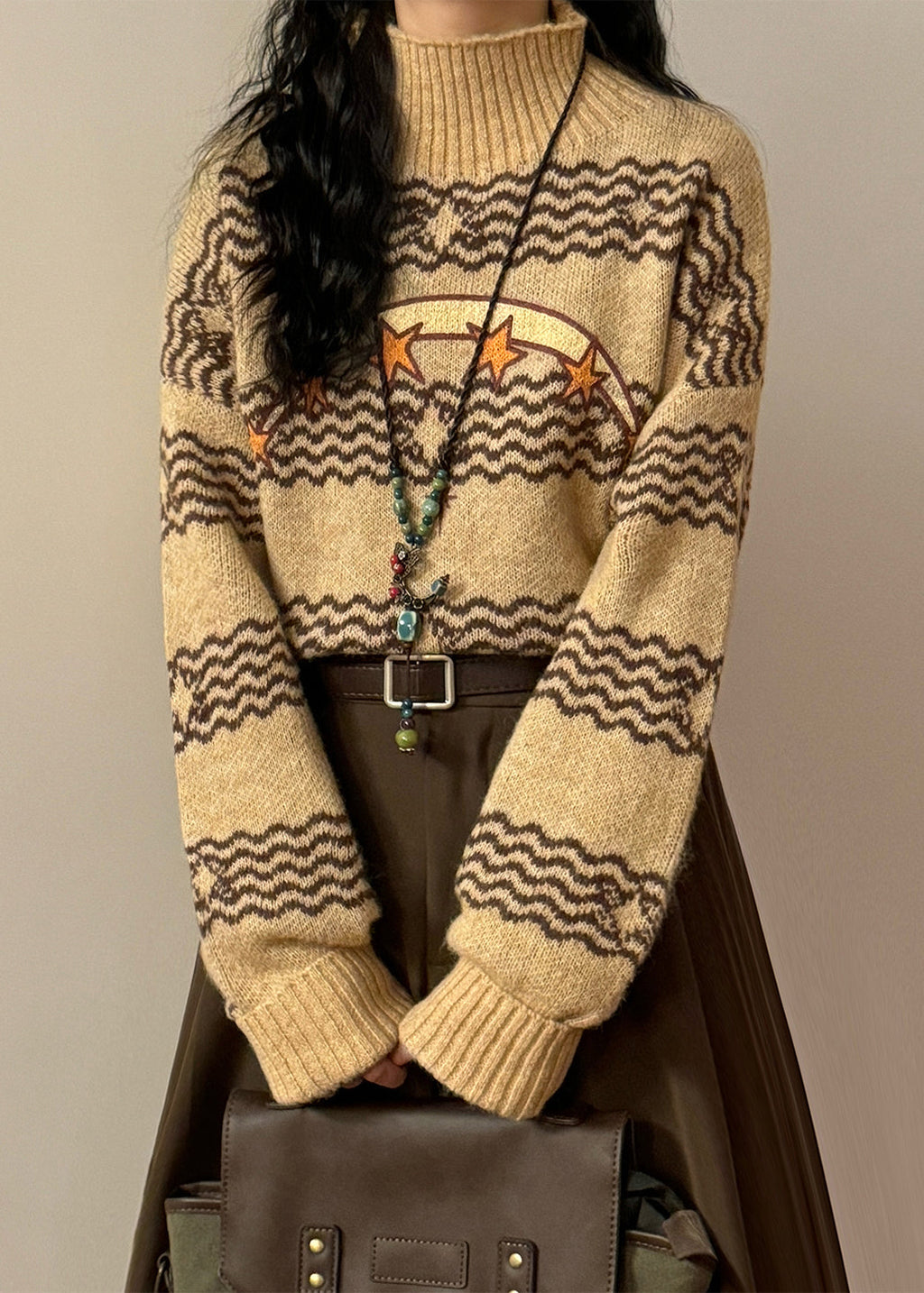 Classic Vintage Sweater with a Flattering Fit