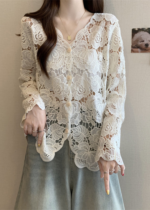 A Vintage Style Cardigan with Delicate Timeless Details