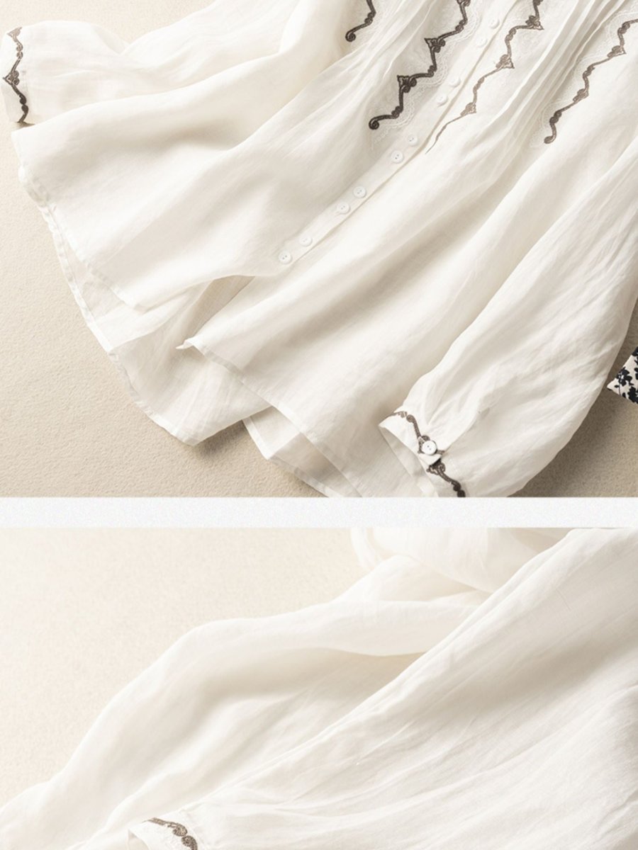 A Vintage Style Shirt with Delicate Timeless Details