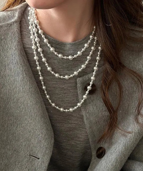 Vintage Handmade Pearl Necklace