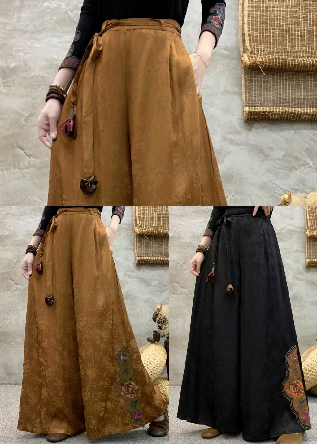 A Vintage Style Pants with Delicate Timeless Details