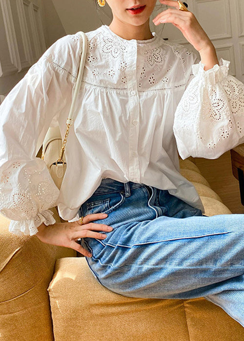 A Vintage Style Blouse with Delicate Timeless Details