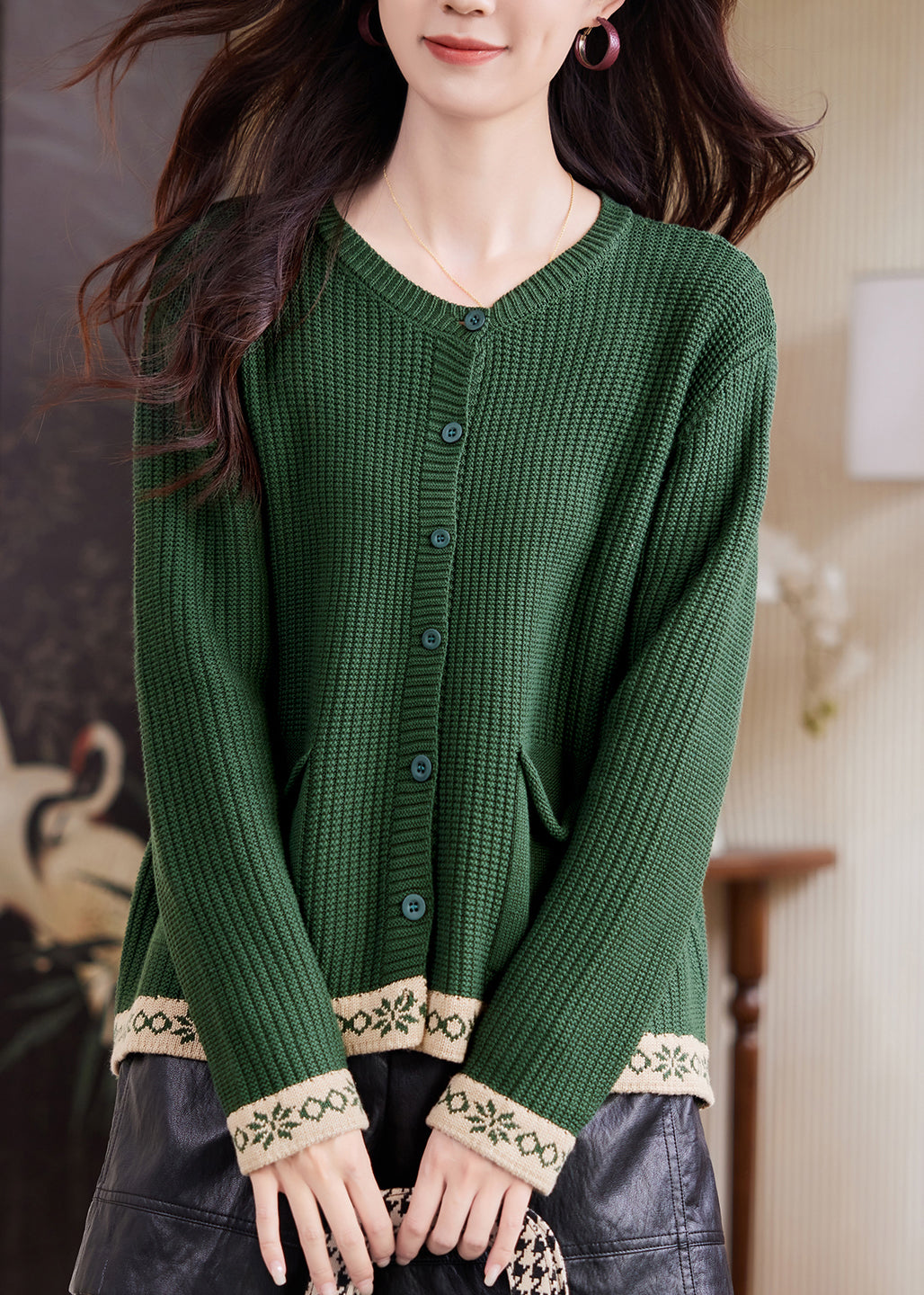Vintage Inspired Cardigan with a Contemporary Edge