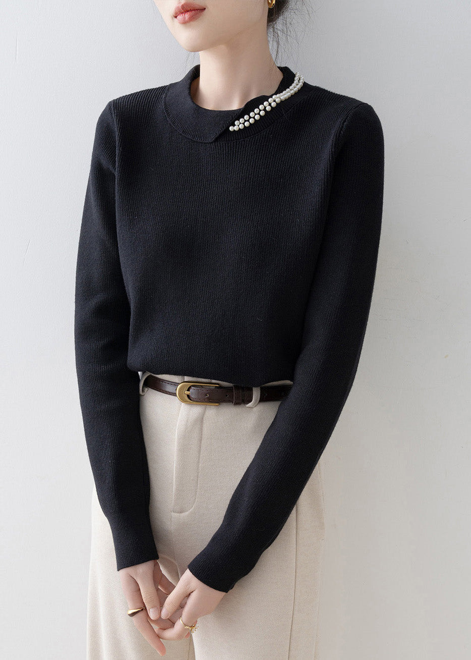 A Vintage Style Sweater with Delicate Timeless Details