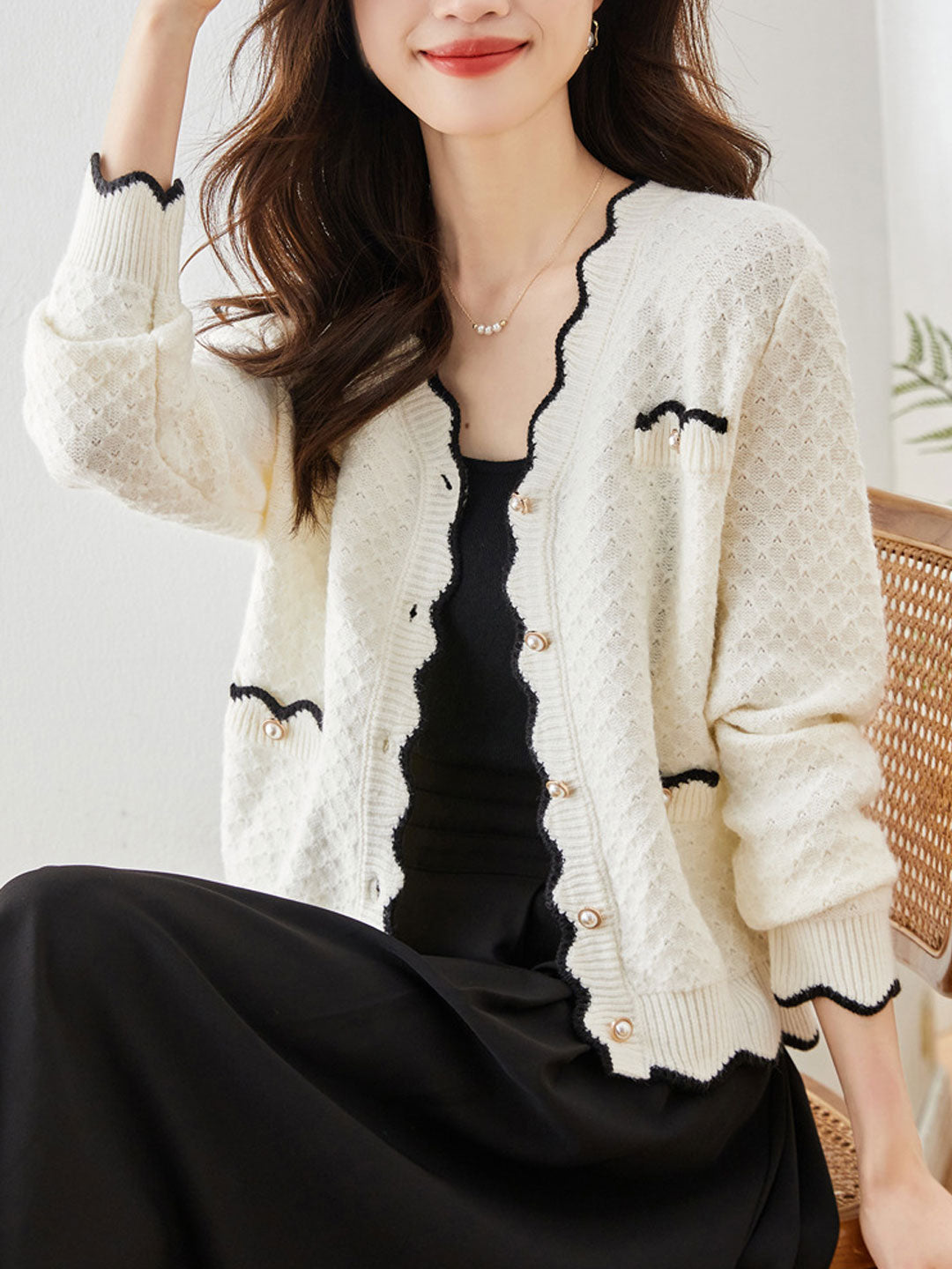 Classic Vintage Cardigan with a Flattering Fit