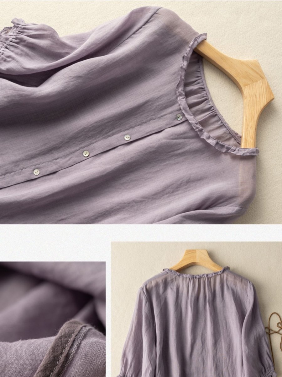 Well Tailored Blouse with a Graceful Silhouette