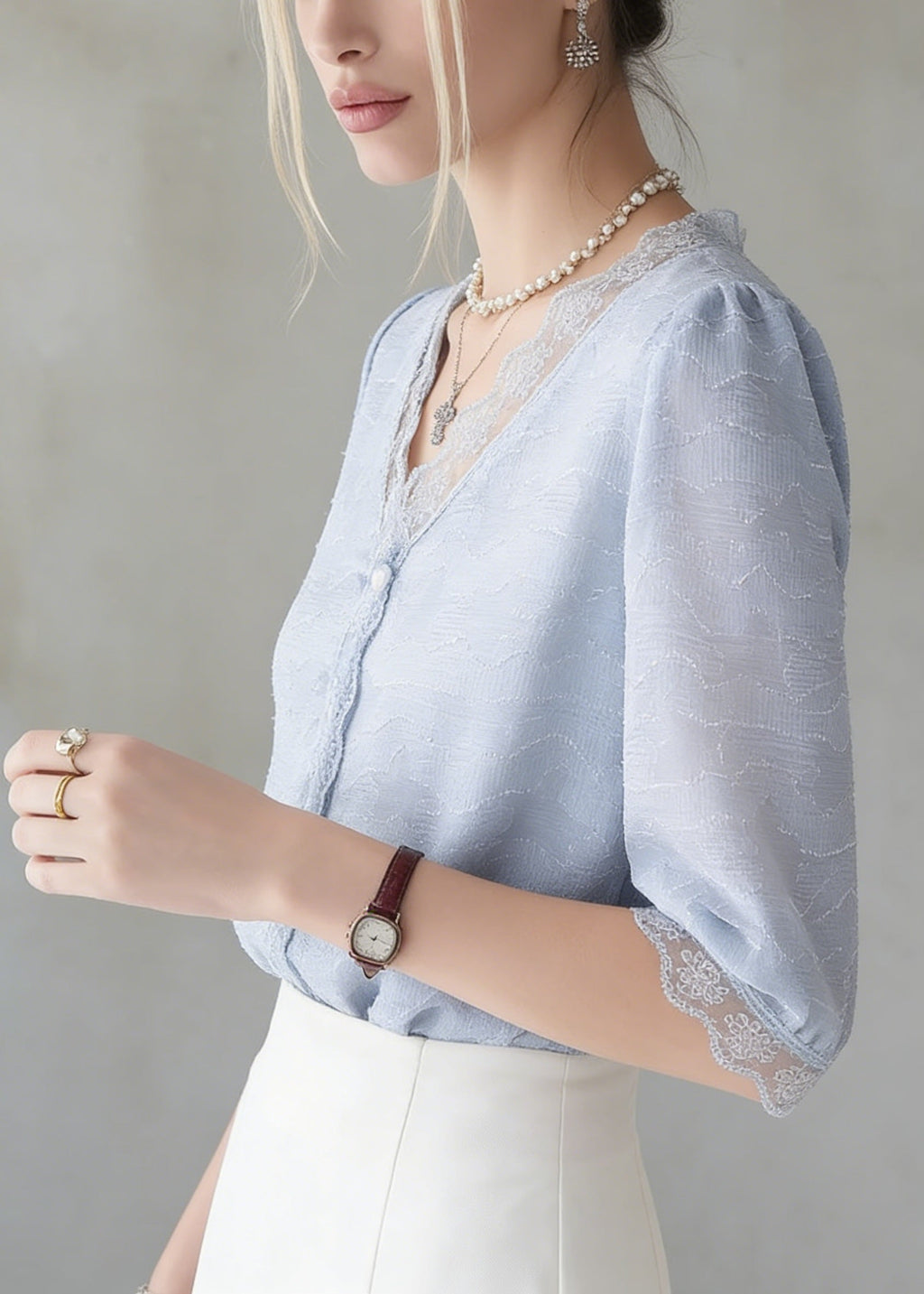 A Vintage Style Top with Delicate Timeless Details