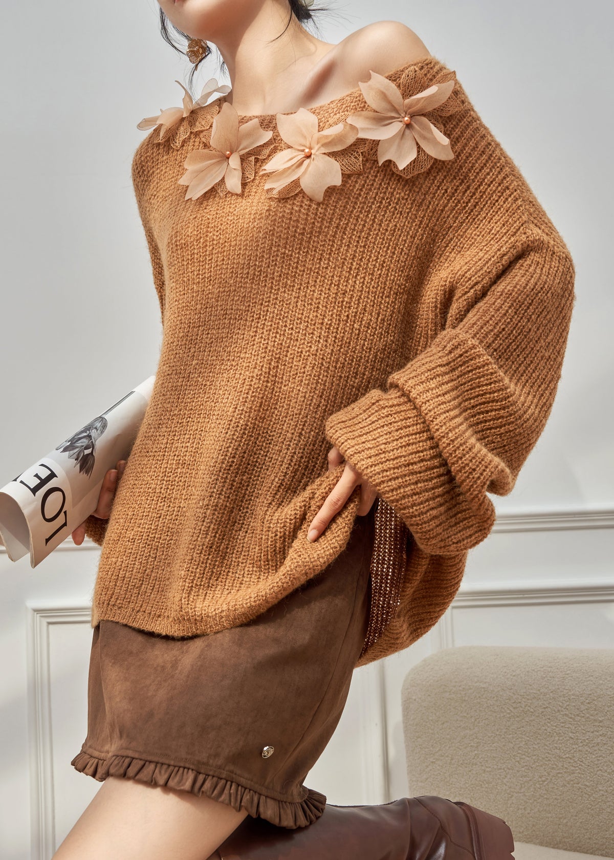 Vintage Inspired Sweater with a Contemporary Edge